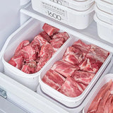 Kitchen Storage Refrigerator Food Storage White Containers Fresh Box Containers Kitchen Storage Food Sealed Kitchen Organizer