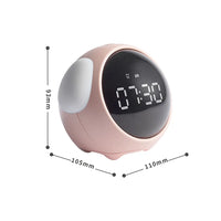 Children's Smart Alarm Clock Cute Expression Electronic Table clock with night light Calendar Chargeable digital watch Kids gift