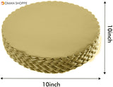 10" Gold Cardboard Round 10 inch,Pack of 25