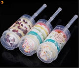 10 pcs  Clear Cake Push Up Cake Push Pop Containers-Size: 17x 4 cms