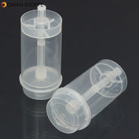 10X Plastic Push Up Cake Containers Lids Shooters For Wedding Birthday Party Cream Piping Bag