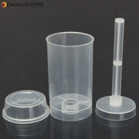 10X Plastic Push Up Cake Containers Lids Shooters For Wedding Birthday Party Cream Piping Bag