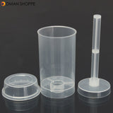 10X Plastic Push Up Cake Containers Lids Shooters For Wedding Birthday Party Cream Piping Bag