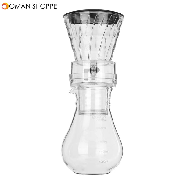 1000mL Glass Cold Iced Drip Brew Home Coffee Maker Pot Pour Over Coffee Maker