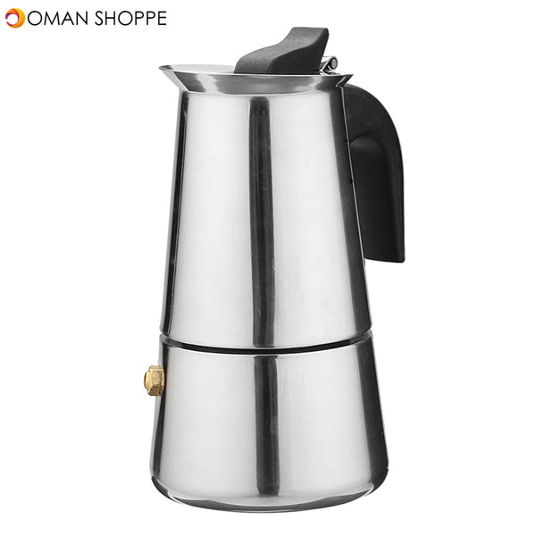 100ML Percolator Stove Top Espresso Moka Coffee Maker Pot Stainless Steel Water Pot