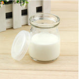 100ML Yogurt Milk Glass Bottle Pudding Cup High Temperature Resistant