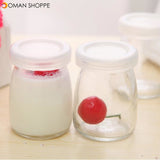 100ML Yogurt Milk Glass Bottle Pudding Cup High Temperature Resistant