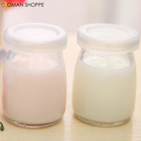 100ML Yogurt Milk Glass Bottle Pudding Cup High Temperature Resistant