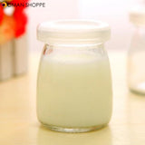 100ML Yogurt Milk Glass Bottle Pudding Cup High Temperature Resistant