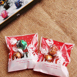 100pcs / Lot Lovely Christmas Snowman Cookie Bag Packing Bag