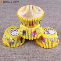 100PCS Muffins Paper Cupcake Wrappers Baking Cups Cases Muffin Boxes Cake Decorating Tools Kitchen Bakeware Dessert Decorator