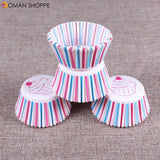 100PCS Muffins Paper Cupcake Wrappers Baking Cups Cases Muffin Boxes Cake Decorating Tools Kitchen Bakeware Dessert Decorator