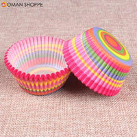 100PCS Muffins Paper Cupcake Wrappers Baking Cups Cases Muffin Boxes Cake Decorating Tools Kitchen Bakeware Dessert Decorator