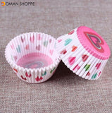 100PCS Muffins Paper Cupcake Wrappers Baking Cups Cases Muffin Boxes Cake Decorating Tools Kitchen Bakeware Dessert Decorator