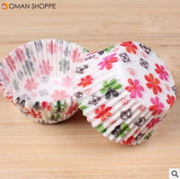 100PCS Muffins Paper Cupcake Wrappers Baking Cups Cases Muffin Boxes Cake Decorating Tools Kitchen Bakeware Dessert Decorator