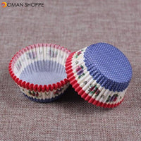 100PCS Muffins Paper Cupcake Wrappers Baking Cups Cases Muffin Boxes Cake Decorating Tools Kitchen Bakeware Dessert Decorator