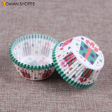 100PCS Muffins Paper Cupcake Wrappers Baking Cups Cases Muffin Boxes Cake Decorating Tools Kitchen Bakeware Dessert Decorator