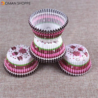 100PCS Muffins Paper Cupcake Wrappers Baking Cups Cases Muffin Boxes Cake Decorating Tools Kitchen Bakeware Dessert Decorator