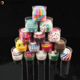 100PCS Muffins Paper Cupcake Wrappers Baking Cups Cases Muffin Boxes Cake Decorating Tools Kitchen Bakeware Dessert Decorator