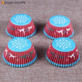 100PCS Muffins Paper Cupcake Wrappers Baking Cups Cases Muffin Boxes Cake Decorating Tools Kitchen Bakeware Dessert Decorator