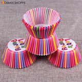 100PCS Muffins Paper Cupcake Wrappers Baking Cups Cases Muffin Boxes Cake Decorating Tools Kitchen Bakeware Dessert Decorator