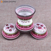 100PCS Muffins Paper Cupcake Wrappers Baking Cups Cases Muffin Boxes Cake Decorating Tools Kitchen Bakeware Dessert Decorator