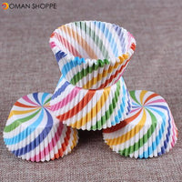 100PCS Muffins Paper Cupcake Wrappers Baking Cups Cases Muffin Boxes Cake Decorating Tools Kitchen Bakeware Dessert Decorator