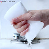 100pcsWhite Magic Cleaning Sponge Eraser Multi-functional Cleaner Melamine Sponge for Kitchen Bathroom Cleaning Tool