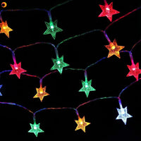 10/20/30/40 Leds Star Shaped LED Fairy String Lights Battery Operated Holiday Christmas Party Wedding Decoration Fairy Lights