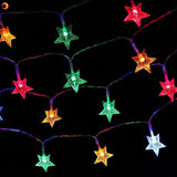 10/20/30/40 Leds Star Shaped LED Fairy String Lights Battery Operated Holiday Christmas Party Wedding Decoration Fairy Lights