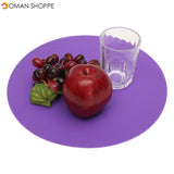 11.8" Silicone Round Baking Mat Oven Microwave Cookie Pizza Pastry Sheet Pizza Mat