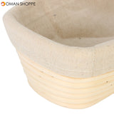 12 Inch Oval Banneton Brotform Rattan Basket Bread Dough Proofing Rising Basket Liner