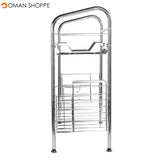 1/2 Layer Tier Stainless Steel Dish Drainer Cutlery Holder Rack Drip Tray Kitchen Tool For Single Sink