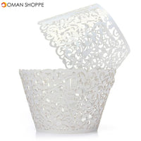 12Pcs Baking Arts Hollow Cup Cake Wrapper Cups Muffin Paper Cup Cake Cups