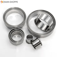 12pcs Stainless Steel Round Cake Biscuit Cookie Cutter Mold Baking Mould Baking Mold