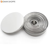 12pcs Stainless Steel Round Cake Biscuit Cookie Cutter Mold Baking Mould Baking Mold