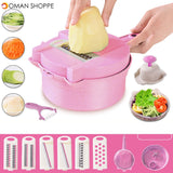 13 Pcs/set Vegetable Slicer Food Grater Cutter Fruit Chopper Peeler Shredder Vegetable Cutter