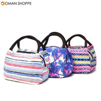 15 Styles Retro Lunch Tote Bag Zipper Travel Picnic Food Storage Container Woman Lady Mummy Handbag