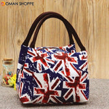 15 Styles Retro Lunch Tote Bag Zipper Travel Picnic Food Storage Container Woman Lady Mummy Handbag