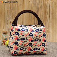 15 Styles Retro Lunch Tote Bag Zipper Travel Picnic Food Storage Container Woman Lady Mummy Handbag