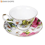 15pcs Fine Bone China Pottery Porcelain Elegant Coffee Tea Pot Cup Set Gifts