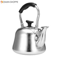 1L Stainless Steel Whistling Kettle Boiling Water Tea Coffee Maker Silver Water Boiler 