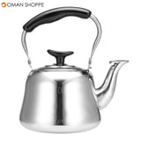 1L Stainless Steel Whistling Kettle Boiling Water Tea Coffee Maker Silver Water Boiler 