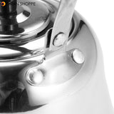 1L Stainless Steel Whistling Kettle Boiling Water Tea Coffee Maker Silver Water Boiler 