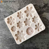1PC Forms DIY Silicone Baking Cake Molds Christmas Xmas Snowflake Shape Cake Mold Moulds Kitchen Forma do ciasta Home Cakevorm