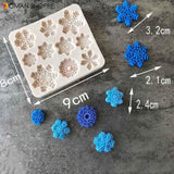1PC Forms DIY Silicone Baking Cake Molds Christmas Xmas Snowflake Shape Cake Mold Moulds Kitchen Forma do ciasta Home Cakevorm
