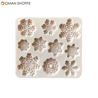 1PC Forms DIY Silicone Baking Cake Molds Christmas Xmas Snowflake Shape Cake Mold Moulds Kitchen Forma do ciasta Home Cakevorm