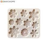 1PC Forms DIY Silicone Baking Cake Molds Christmas Xmas Snowflake Shape Cake Mold Moulds Kitchen Forma do ciasta Home Cakevorm