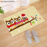 1pc Home Nordic Style Christmas Kitchen Living Room Bathroom Carpet Anti-slip Mat Clean And Maintain Bathroom 40*60cm