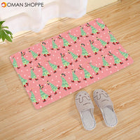 1pc Home Nordic Style Christmas Kitchen Living Room Bathroom Carpet Anti-slip Mat Clean And Maintain Bathroom 40*60cm